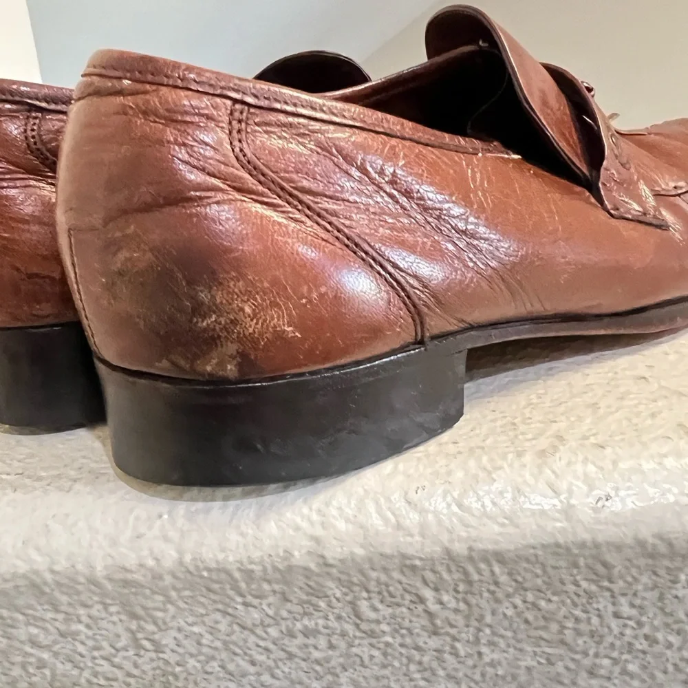 Florsheim‎ Imperial Men’s size 9.5  Brown Leather Dress Shoes loafers